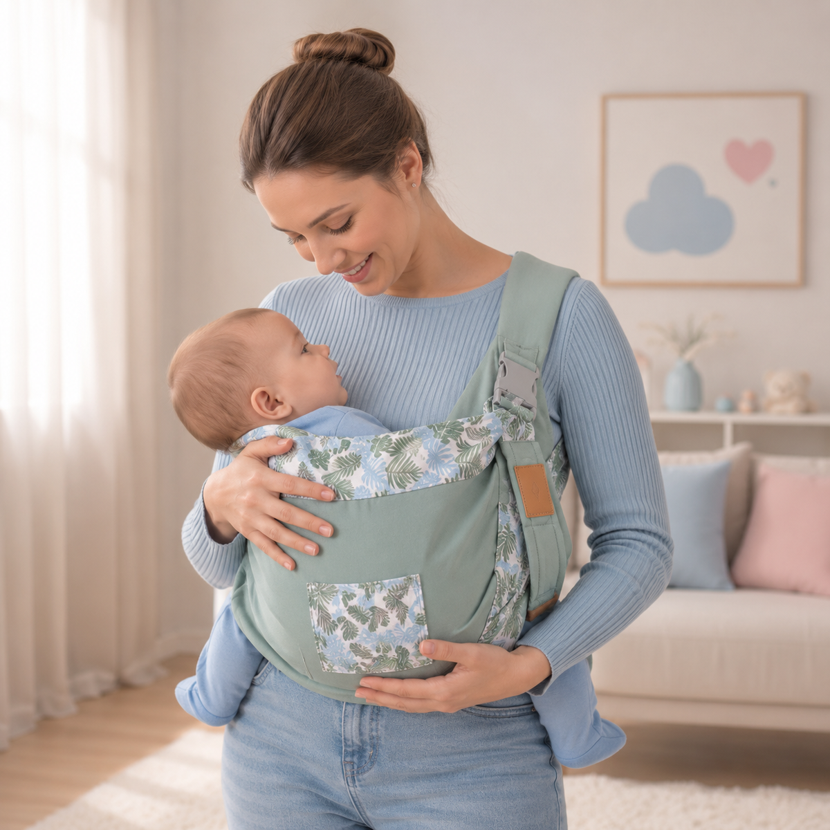 حمالة أطفال مريحة متعددة الاستخدامات للرضّع